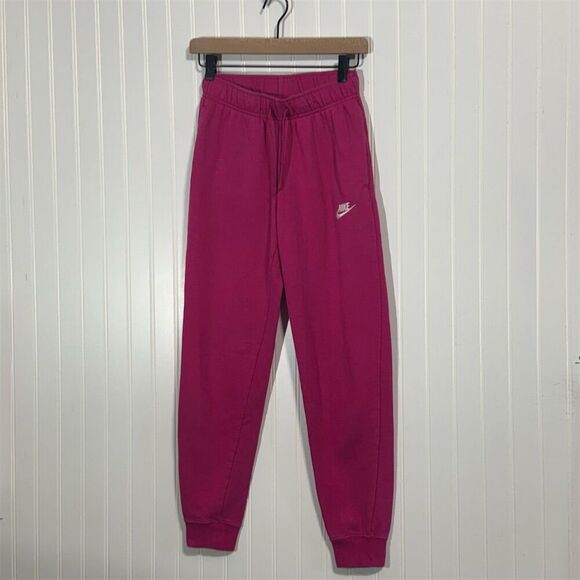 Nike Sportswear Club Fleece Jogger Sweatpants XS Women’s Magenta Pink - Picture 1 of 6